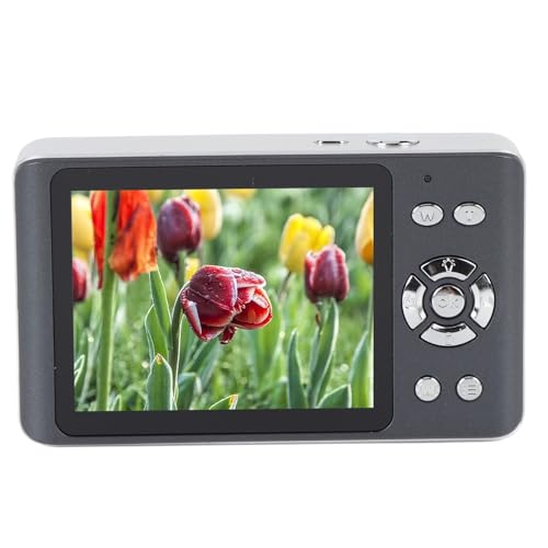 Rankomu Cámara digital 4K de 64 MP, enfoque automático, cámara compacta de apuntar y disparar con zoom digital de 18X, pantalla de 2.8 pulgadas, cámara pequeña portátil para fotografía, color negro