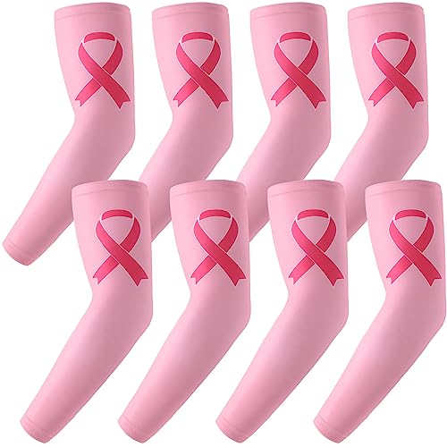 Manchons de compression ruban rose Gejoy protection bras sport Octobre Rose