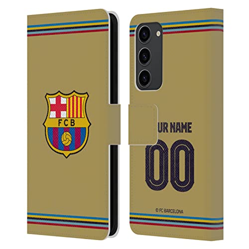 Carcasa de cuero Samsung Galaxy S23+ 5G del FC Barcelona personalizada con diseño tipo libro