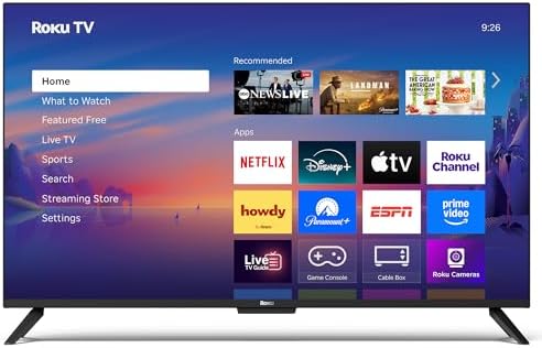 Roku Smart TV – 43-Inch Select Series 4K HDR RokuTV with Roku Enh...