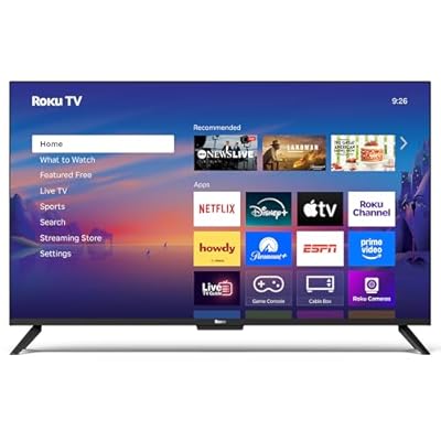 Roku Smart TV 43-Inch Select Series 4K HDR RokuTV with Roku Enhanced Voice Remote, Brilliant 4K Picture, Automatic Brightness, Seamless Streaming Live Local News, Sports, Family Entertainment