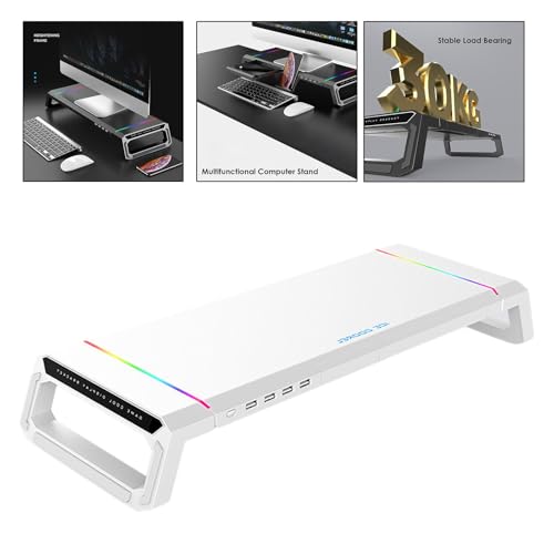 Support ordinateur portable RVB inclinement ergonomique et hub multiprise USB - 3