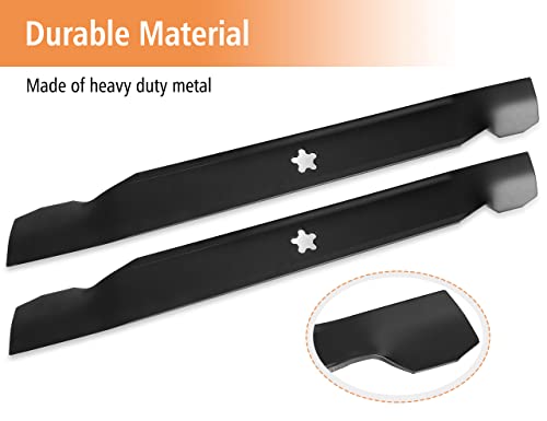 Budrash 532138971 Mower Blades For Craftsman/Hus Qvarna/Poulan 42" Lawn Tractor, 138498 High Lift Blades For Craftsman Lt1000 Dyt4000, Hus Qvarna Yth18542, Replace 127843 531307224, 2 Pack #TOP3
