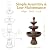 Sunnydaze Flower Blossom 43" Tiered Outdoor Water Fountain - 3-Tiered Outdoor Fountain for Garden, Patio, or Backyard - Earth Finish