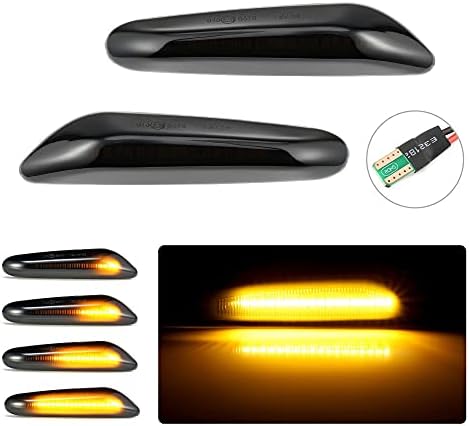 Aiyomi Dynamic LED Side Indicator Light Side Repeater Light Turn Single Side Light For BMW E90 E91 E92 E60 E46 E87 E82 Replacement