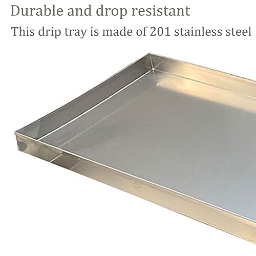 Bandeja de goteo rectangular de acero inoxidable para agua 3