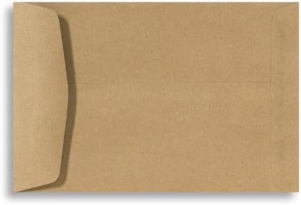 LUXPaper 9 x 12 Open End Envelopes | Peel & Press | Grocery Bag Brown | 70lb. Text | 1,000 Qty