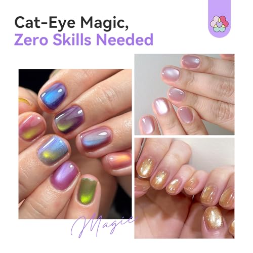 Image of SAVILAND Automatic Cat Eye Magnet for Cat Eye Gel Nail Polish White