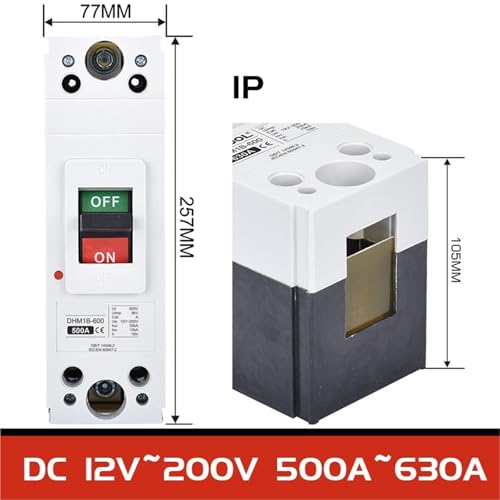 Disjoncteur CC 12V 24V 48V 200A pour éviter les surcharges de batterie