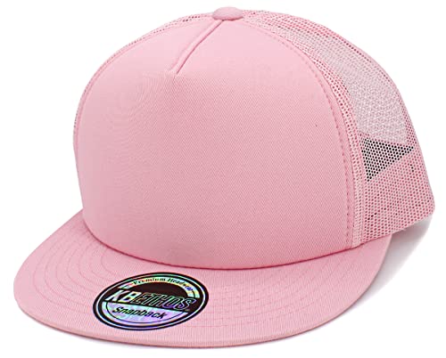 Image of KBETHOS Classic 5 Panel Foam Front Trucker Mesh Cap with Adjustable Snapback