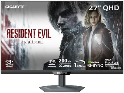 GIGABYTE - M27Q2-27" SS IPS Gaming Monitor - QHD 2560x1440-200Hz/...