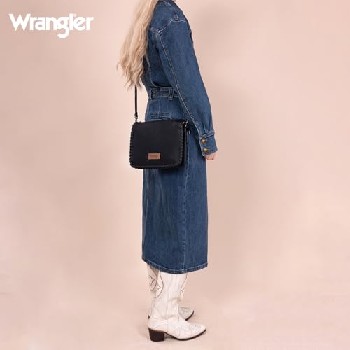 Wrangler Shoulder Bag for Women Small Crossbody Purse with Detachable Strap for Everyday Use3