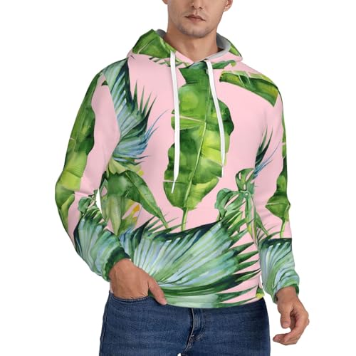 Sweat à capuche feuilles de bananier homme pour lutter contre le froid