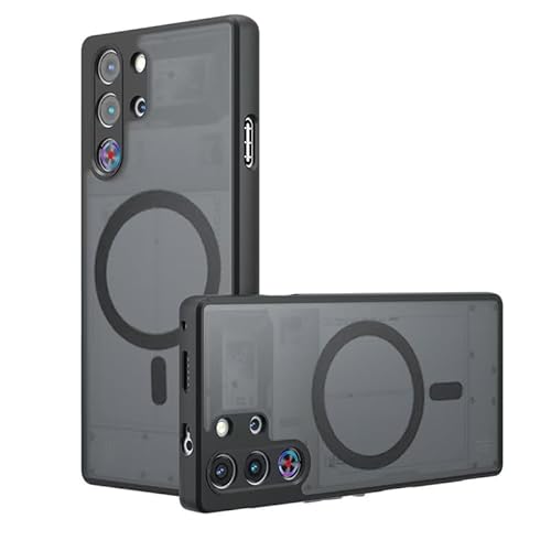 JNERBUYI Hülle für ZTE Nubia Red Magic 10 Pro/Magic 10 Pro+, Magnetische Handyhülle, unterstützt Autohalterung & Kabelloses Laden, Anti-Fingerabdruck Matte Hülle.