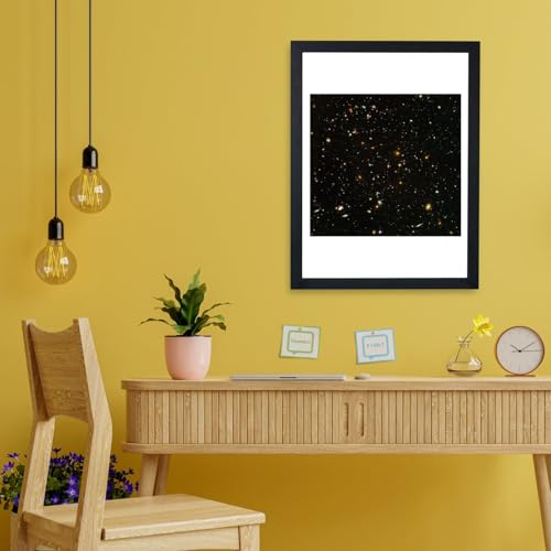 Affiche encadrée du télescope Hubble format medium champ ultra profond NICMOS - 2