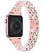 Compatible with Apple Watch Band with Case 38mm 40mm 42mm 44mm for Women, CTYBB Rhinestone Metal Jewelry Wristband Strap Replacement for iWatch Bracelet Series 5/4/3/2/1