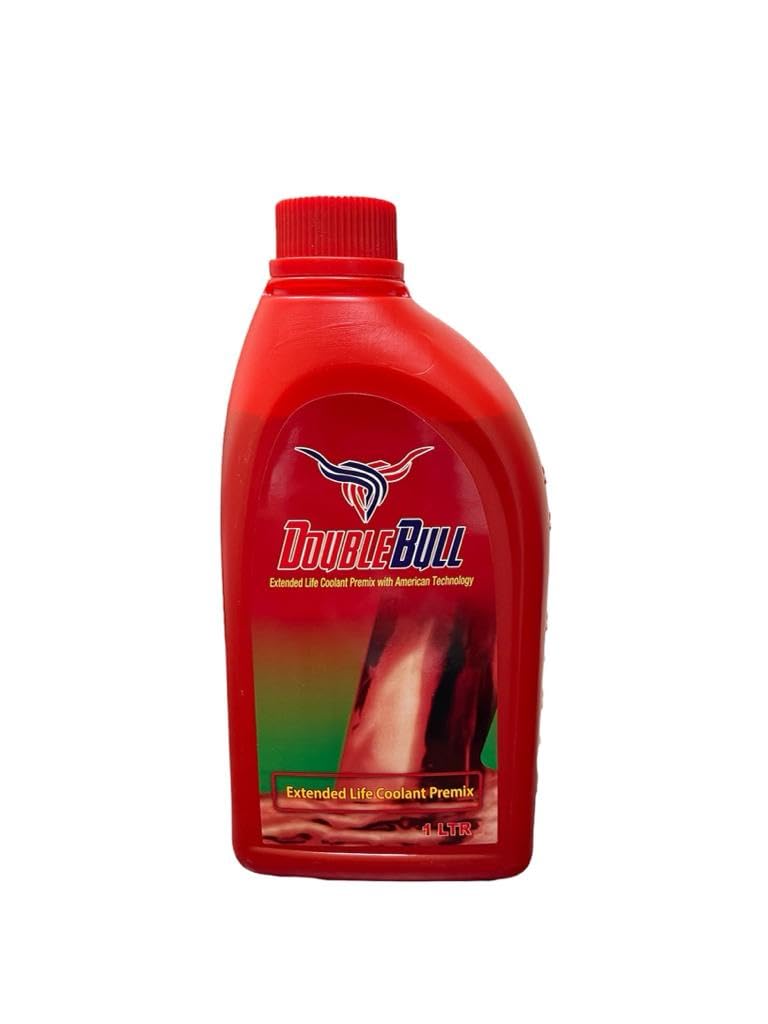 Double Bull Extended Life Coolant | High-Performance Radiator Coolant | All-Season Antifreeze for GCC Cars | Premium Engine Protection | Red Pack of 3