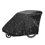 Funda para bicicleta, protector de remolque ajustable, cubierta ajustable para garaje, montaña, viajes, viajes, camping, motocicleta, triciclo