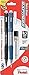 Pentel Twist-Erase Express Automatic Pencil with Lead and Eraser, 0.5mm, Assorted Barrels, 2 Pack (QE415LEBP2)