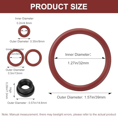 Seal O-Ring Maintenance Kit, Espresso Machine O-Ring Parts, Gasket Seal Set for The Water Tank, Brew Unit and Boiler Outlet Fit for Saeco Philips and Gaggia Coffee Machines - Thumbnail 7