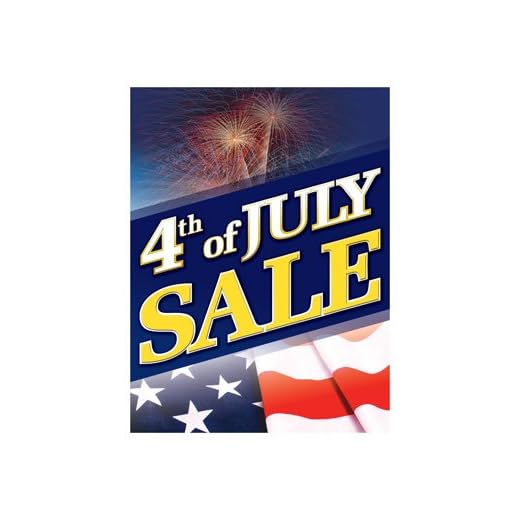 4th of July Seasonal Window Sale Poster
