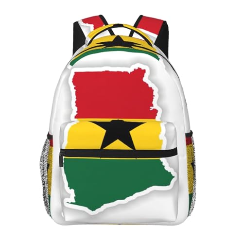 Mochila de Ghana ultra ligera y compacta con estampado cultural