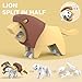Magnetic Animal Building Toys, STEM Toddler Learning Toys 3D Puzzle Animals for Boys Girls, Educational Magnetic Travel Montessori Toy Lion Elephant Crocodile, Unique Birthday Gift for Kids 3 4 5 6 7