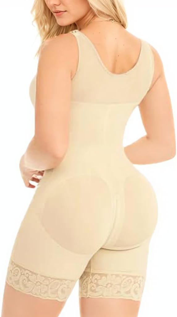 Fajas Colombianas Shapewear for Women Tummy Control Post Surgery Full Body Shaper Butt Lifter with Zipper Crotch - Image 2