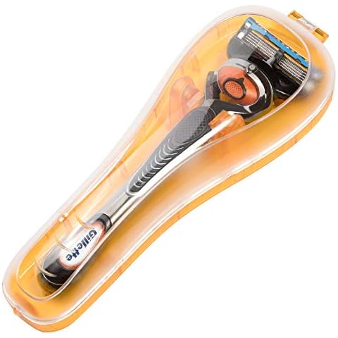 Nincha Manual Razor Travel Case Portable Plastic Manual Razor Trimmer Protector Orange Cover