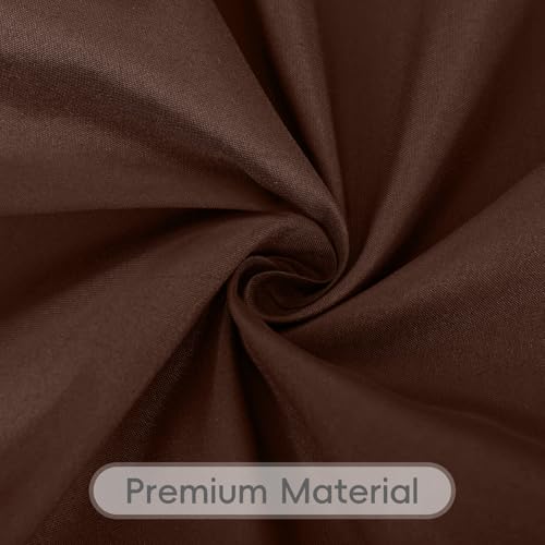 8 Pack Brown Tablecloth 60 x 126 Inch Rectangular Table Cloth for 8 Foot Rectangle Tables, Wrinkle Resistant Washable Rectangle Fabric Table Covers for Wedding Party Banquet Buffet and Camping by RestfulGlow - Image 5