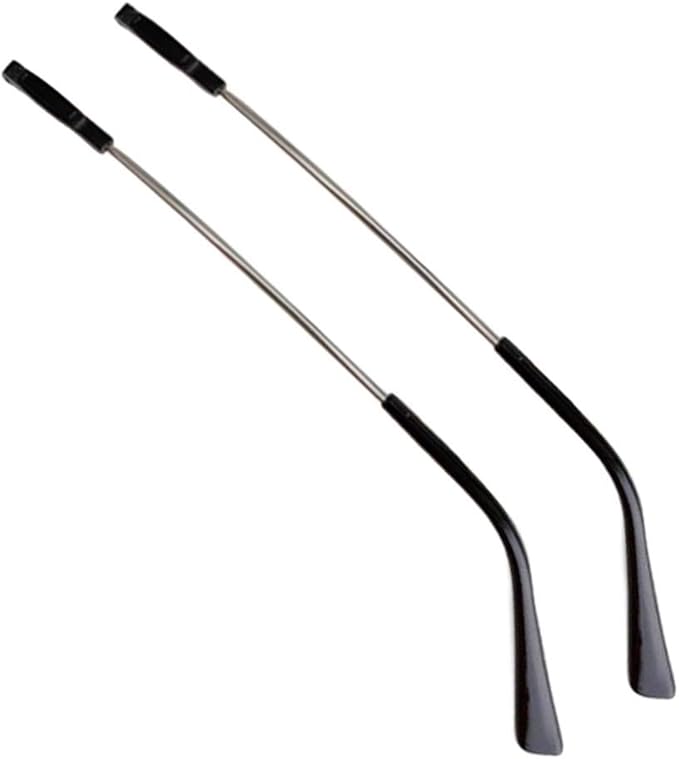 1 Pair Metal Glasses Temple Arm Replacement Eyeglasses Temple Eyewear Accessories, Black