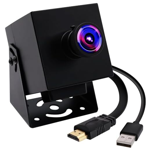 Svpro Fotocamera 4K 60fps - USB 3.0 e HDMI Doppia uscita, obiettivo fish-eye M12, telecamera di sorveglianza ultra grandangolare 200 gradi per PC/Mac/Laptop/TV/Raspberry Pi
