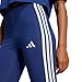 Adidas Womens 3-Stripes Single Jersey Sportswear Leggings, Dark Blue/White, Medium