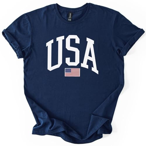 USA Graphic T-Shirt for Men & Women – 4th of July Patriotic American Flag Tee – Soft Cotton Casual Shirt3