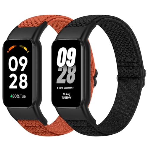 [Bcuckood] �e�����v�̌����o���h Xiaomi Smart Band 8 Active/Redmi Smart Band 2�Ƃ̌݊����A�����\�� �L�k���̂�������p�i�C�������X�g�o���h�X�|�[�c�X�g���b�v�����j�������A2�p�b�N