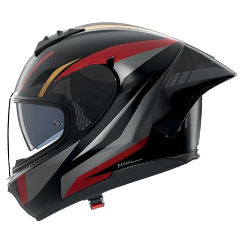 Nolan N60-6 Sport Lesmo Helmet, Black-Grey-Red, Size S For Men