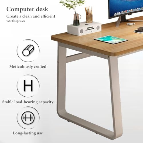 Bureau d'ordinateur industriel avec rangements pour livres et documents - 7