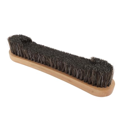 Agatige Pool Table Brush for Felt, 12 Inch Horse Hair Billiard Track Brush Pool Table Cleaning Tool Billiards Table Snooker Accessorie for Dust and Garbage