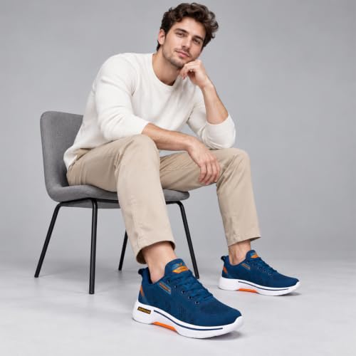 Image of BERSACHE Premium Sports,Gym, Trending, Stylish Running Shoes for Men (Blue)