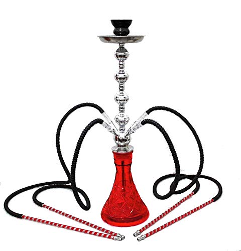 4 Manguera 65 cm Hookah Shisha Narguile agua tubo vidrio fumar venta H-0907