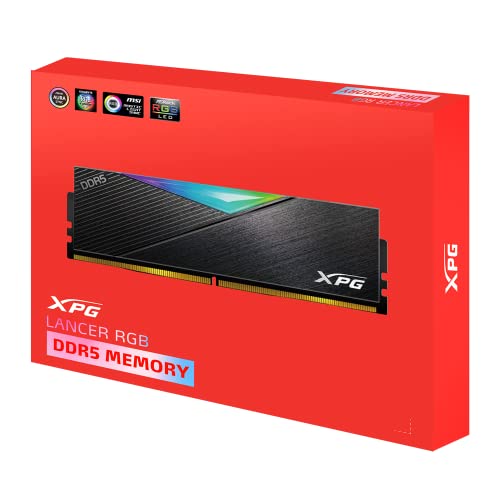 Image of XPG Lancer DDR5 RGB 5200MHz 32GB (2x16GB) CL38-38-38 UDIMM 288-Pins Desktop SDRAM Memory RAM Kit for XMP 3.0 (AX5U5200C3816G-DCLARBK)
