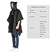 ANTVEE Reusable Rain Ponchos for Adult 2 Pack for Women and Men with Drawstring Hood
