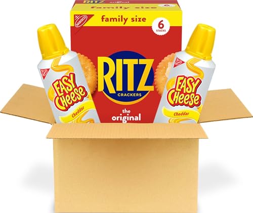 30% coupon - RITZ 1 Family Size Crackers + 2 Easy Cheese Cheddar Cans
