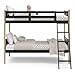 Storkcraft Caribou Twin-Over-Twin Bunk Bed (Black with Natual) – GREENGUARD Gold Certified, Converts to 2 Individual Beds