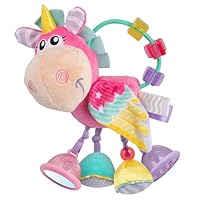 Playgro Unicorn Clip Clop Activity Rattle Pink - Nurturing Developmental Toy for 3+ Months - The Ultimate Fusion of Teething & Early Engagement - Baby's First Rattles with a Delightful Unicorn Design