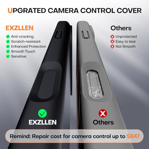 EXZLLEN Magnetic for iPhone 17 Pro Max Case, Compatible with MagSafe, Integrated Silicone Camera Control Cover Protection, 3.0mm Thicken Silicone Phone Cover for 17 ProMax 6.9", Black by EXZLLEN - Image 2