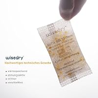 wisedry 20 g [12 Packungen] Wiederaufladbare Kieselgel-Trockenmittel-Packungen, Trockenmittelbeutel, Orange bis Grün, Anzeige für Lufttrockner, Lebensmittelqualität – Ansicht 2