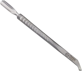 ProMax Professional Cuticle Pusher Nail Cleaner-Double Ended,One Side 9mm and Other Side Cleaner/Scrapers With Sami Round handle Grip-(Cuticle Pusher 8mm/Scraper Cleaner)110-10009