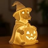 Generic French Bulldog Halloween Glowing Ghost Dog Figurines, Dachshund Ghost Lamp, Cute Halloween Decor Statues Nightlight for Dog Lovers, Fans of Quirky Decor, Bedroom