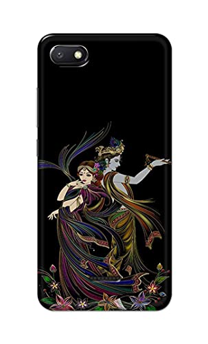 Image of Lord Radha and Krishna Hard Back Case Cover for Redmi 6A Back Cover -(J5) VNS2223